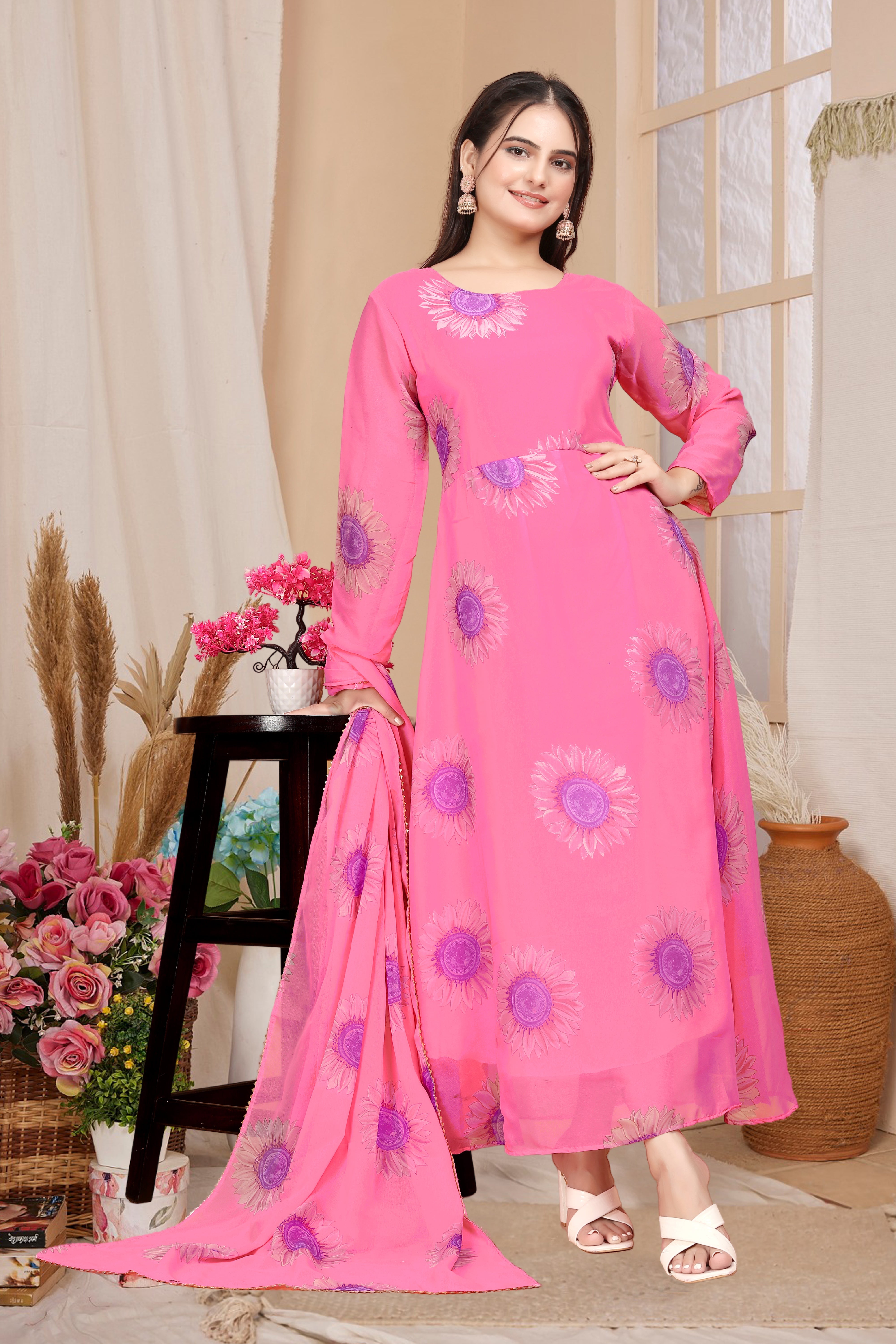 PINK BUTTA DESIGN MAXI GOWN