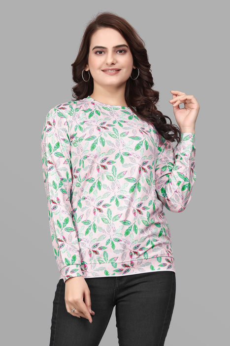 Women's Full Sleeves Printed T-Shirt